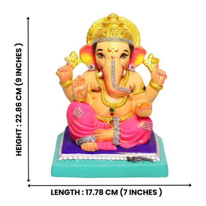 Baby Ganesha  Eco Friendly Ganesha Idol 9 Inch