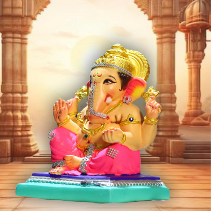 Baby Ganesha  Eco Friendly Ganesha Idol 9 Inch