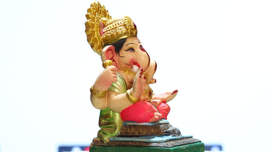 Vighnaharta Ganesha  Eco Friendly Ganesha Idol 10 Inch